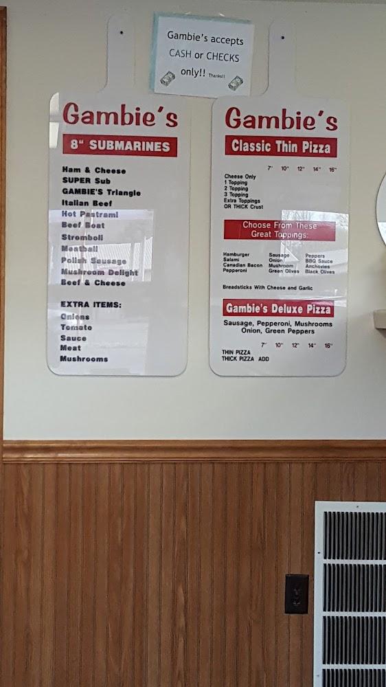 Gambie's Pizza Menu image 4